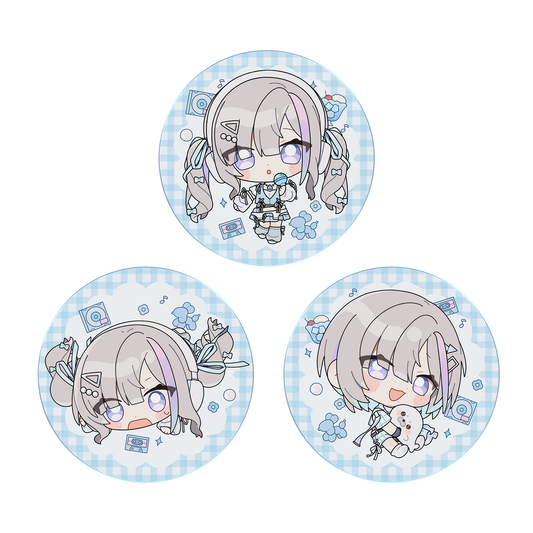 缶バッチ A , B , C （久々湊るい）